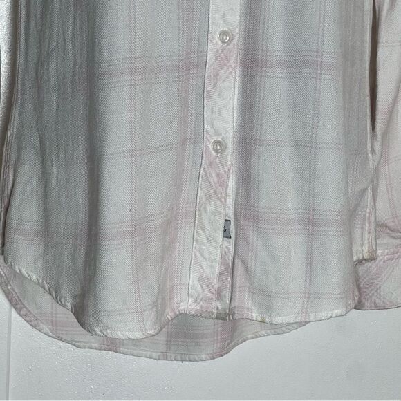 Rails Pink Hunter Plaid Shirt White Rose Long Sleeve Relaxed Button Up Shirt M - Picture 16 of 16